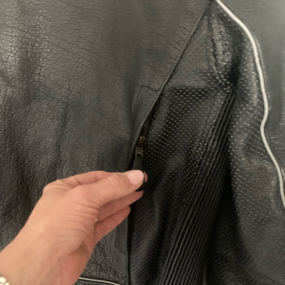 X Element Leather Motorcycle Jacket - image 5